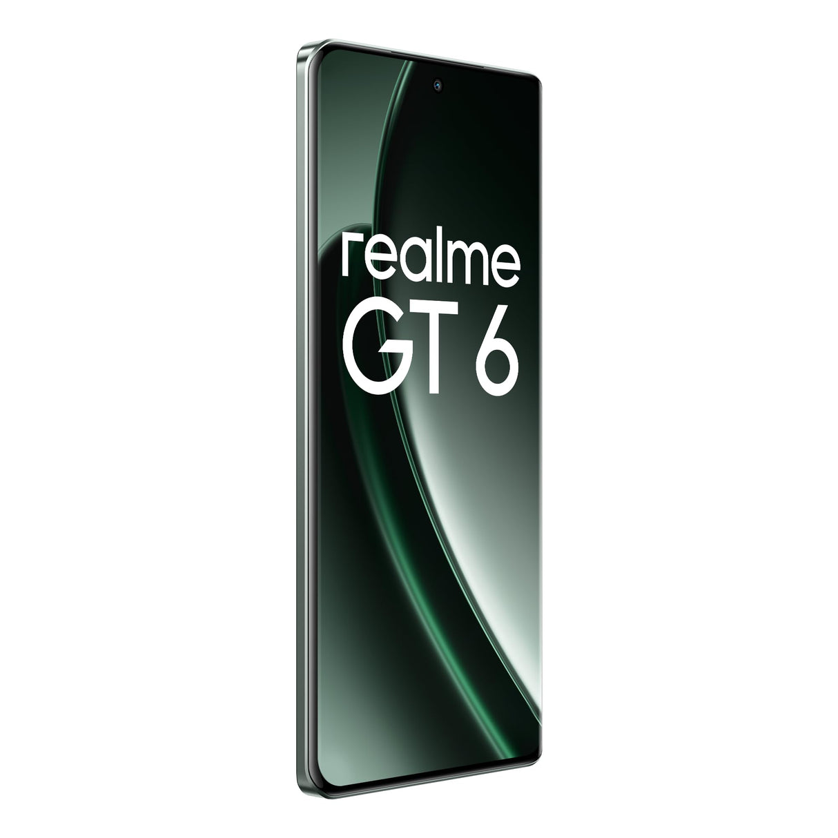 realme GT 6 5G Teléfono Móvil 8+256 GB, Procesador Snapdragon 8s de 3.ªgeneración, Pantalla ultrabrillante de 6000 nits, Cámara Sony LYT-808 con OIS, Carga SUPERVOOC de 120 W, Verde, sin Adaptador