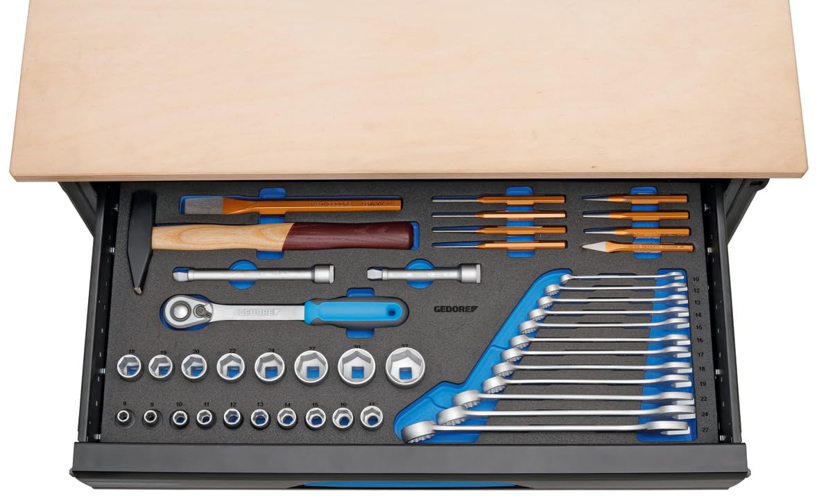 Surtido de herramientas en el módulo de TC 43 piezas