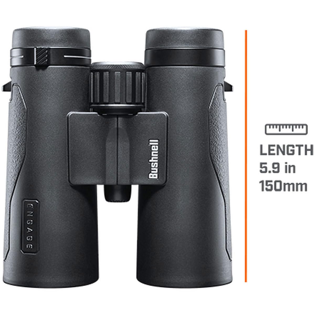 Bushnell - Engage X - 10x42 - Negro - Prisma de techo - Resistente al agua y a la niebla - Con revestimiento múltiple - Prismáticos - Vida silvestre - Observación de aves - Viajes - BENX1042