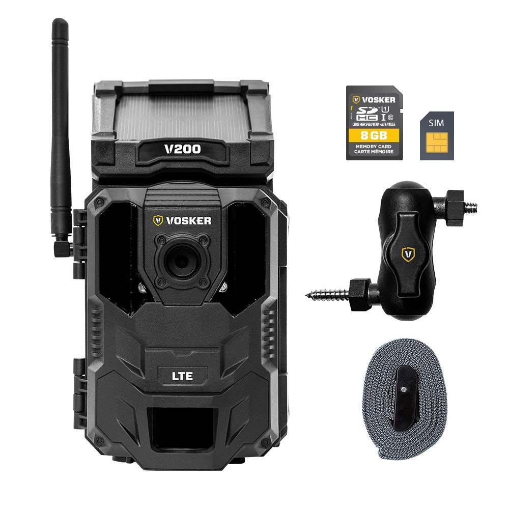 VOSKER V200 LTE - Cámara de seguridad para exteriores, inalámbrica, vigilancia de edificios, cámara de seguridad móvil