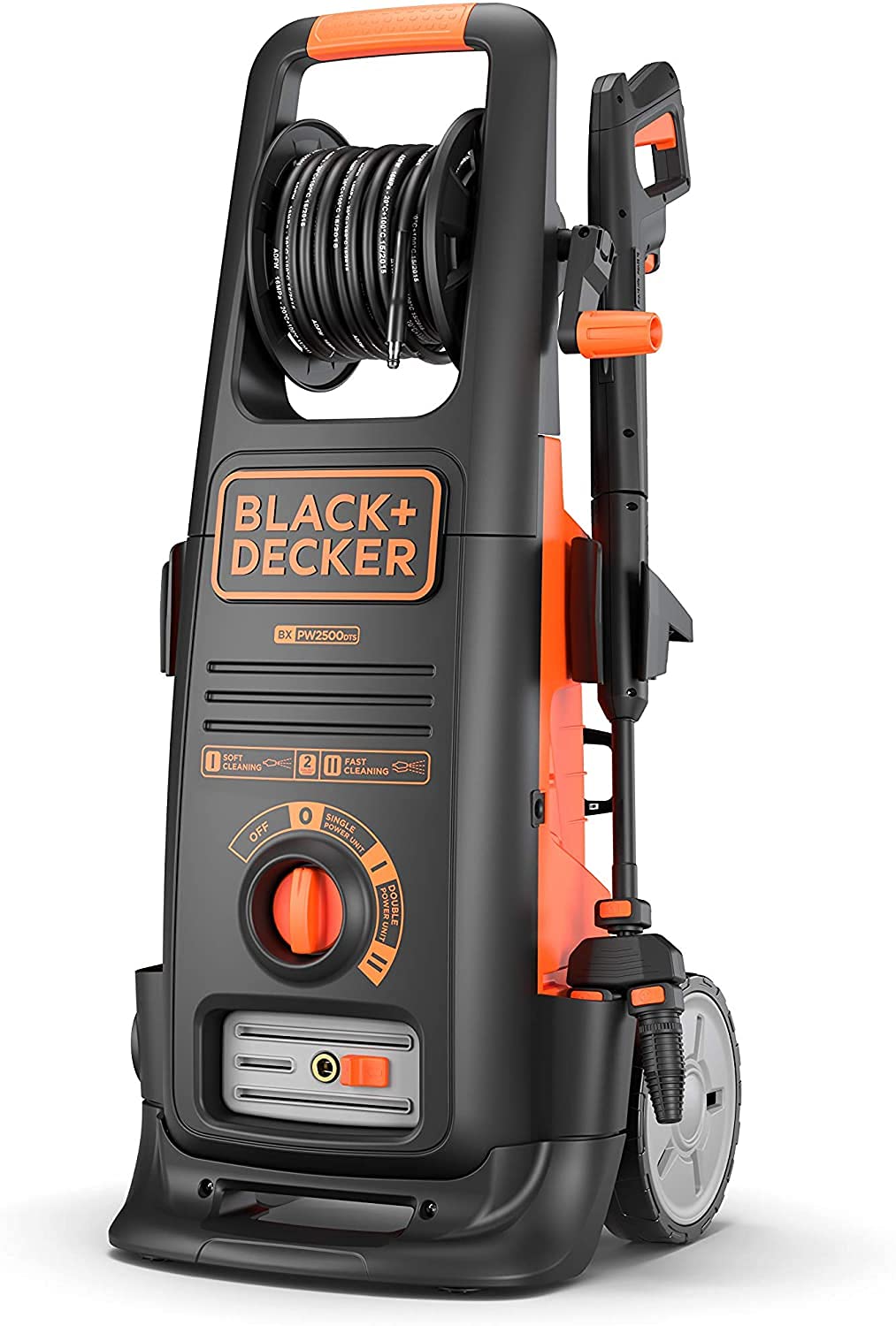 Black+Decker Hidrolimpiadora de Alta Presión BXPW2500DTS con 2 Motopompas (2500 W, 150 Bar, 810 L/H)