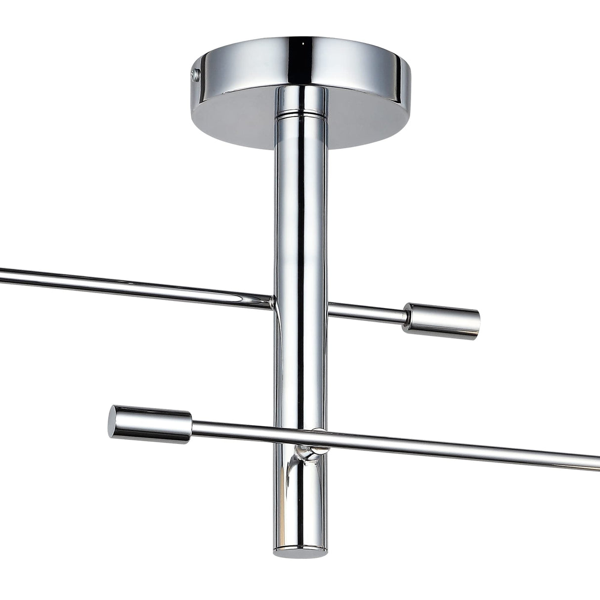 Homemania 1530-51-02 Lámpara de Pared Shelfie, Metal, Vidrio, Cromo, 28 x 64 x 44 cm, 2 x E27, Max 40W