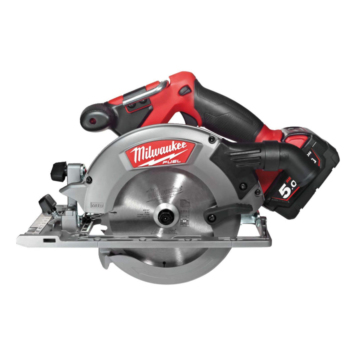 Milwaukee M18 CCS55-502X - Sierra circular (5,5 cm, 5000 RPM, 4,1 cm, 80,8 dB, 91,8 dB, 1,59 cm)