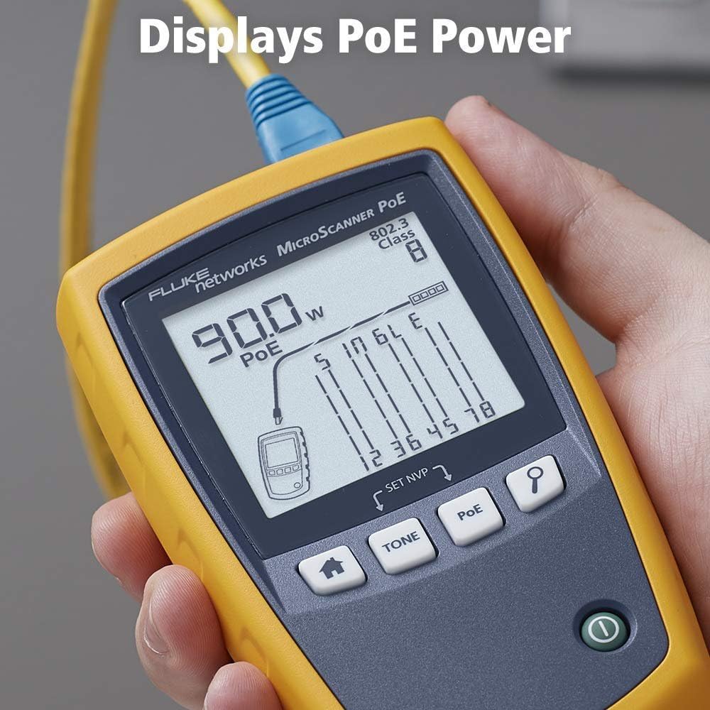 Fluke Networks comprobador MicroScanner PoE Kit Profesional