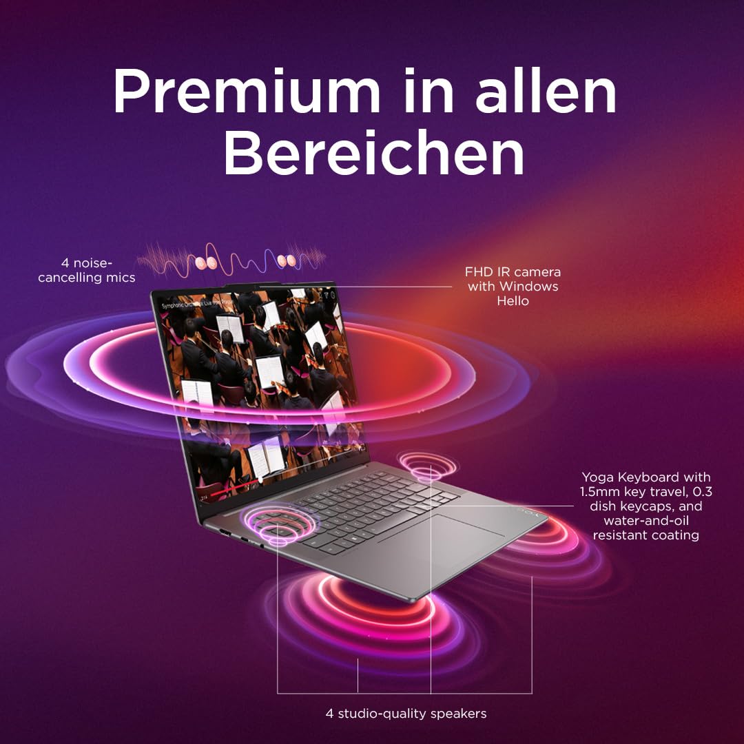Lenovo Yoga Slim 7 15ILL9 Intel Core Ultra 7 256V Ordinateur Portable 38,9 cm (15.3") Écran Tactile 2.8K 16 Go