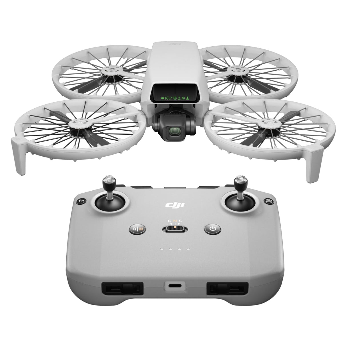 DJI Flip, dron con cámara 4K UHD para Adultos, < 249 g, estabilización en 3 Ejes, transmisión de vídeo a 13 km, despegue Desde la Palma, Retorno automático, Tiempo máx. de Vuelo de 31 min