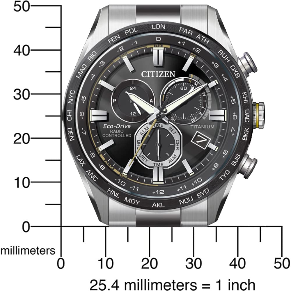 Citizen Reloj Cronógrafo para Hombres de Cuarzo con Correa en Titanio CB5947-80E