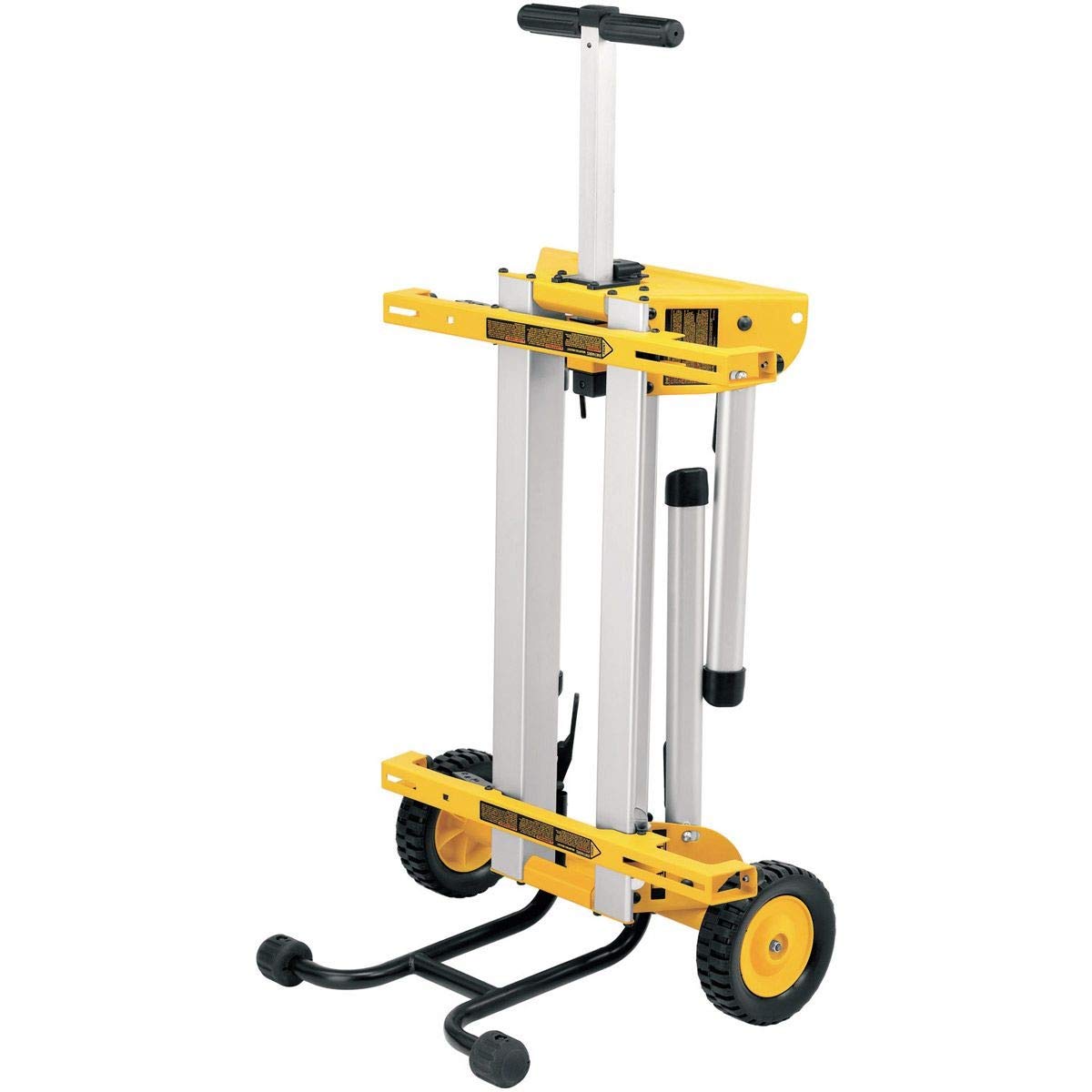 DEWALT DE7400-XJ - Mesa de Trabajo para Sierras con Ruedas de Alta Resistencia, Soporte Estacionario Ligero y Fácilmente Transportable en Aluminio, 83x91cm, Peso 15,5kg, Carga Máxima de Uso 68kg
