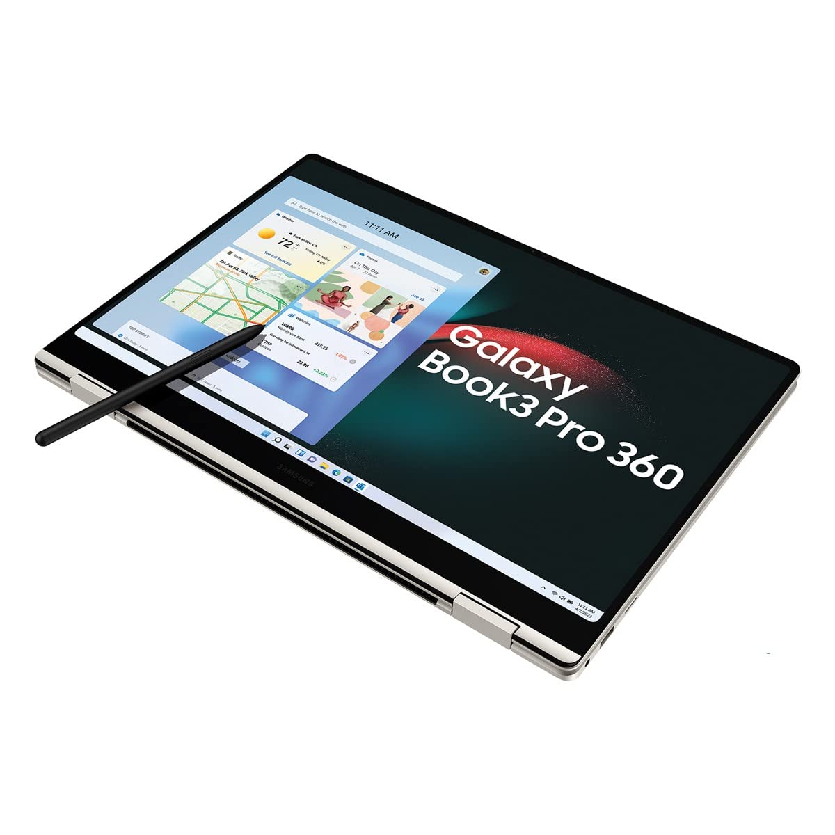 Samsung Galaxy Book3 Pro 360 + Google Nest Hub 2. Gen Rock Candy - 16 Zoll i7-1360P 16 GB 1 TB W11H Beige