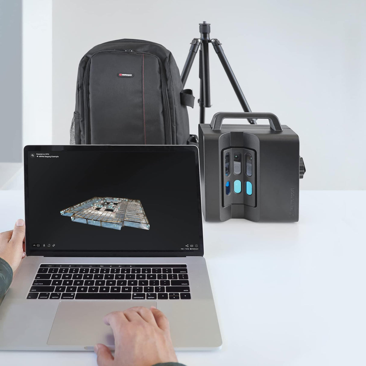 Matterport Pro2 Essentials Bundle - Includes Pro2 3D Camera, Tripod Mount, Clamp, and Backpack