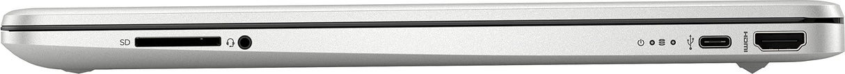 HP 15s-fq0044ns - Ordenador portátil de 15.6" Full HD (Intel Celeron N4120, 8GB RAM, 256GB SSD, Intel UHD Graphics 600, Windows 11 Home, Carga rápida HP) Silver - Teclado QWERTY Español
