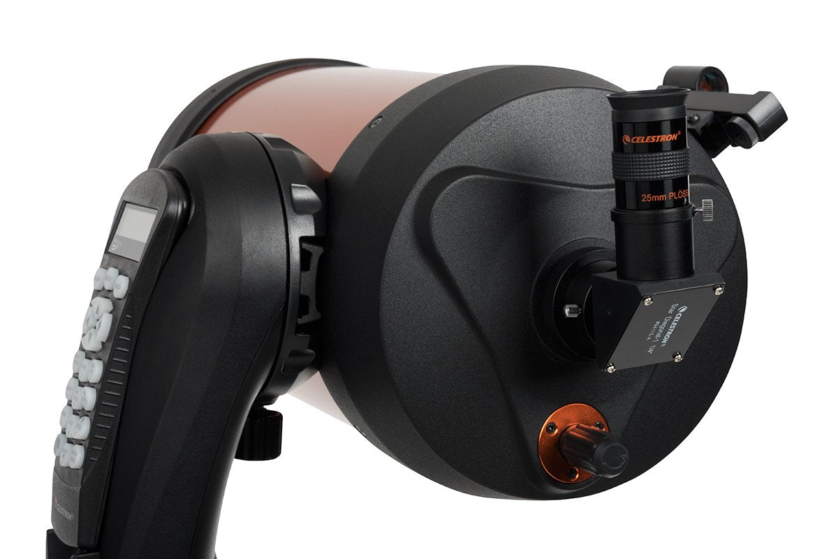 Celestron 11069 Telescopio NexStar 8SE Schmidt-Cassegrain computarizado 8SE con Montaje Totalmente automatizado, tecnología SkyAlign y Revestimiento XLT, Negro/Naranja