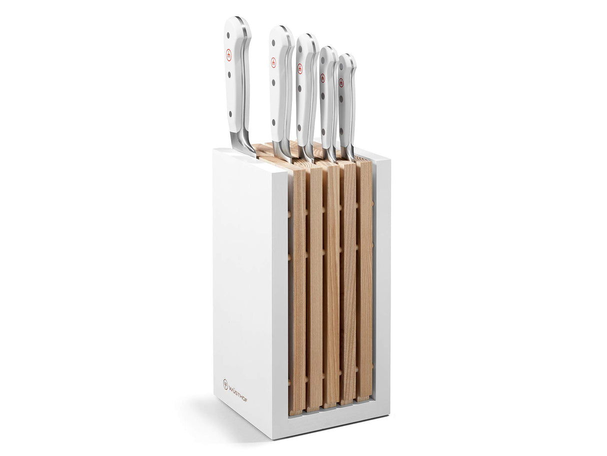 WÜSTHOF Classic White Bloque cuchillos con 5 cuchillos