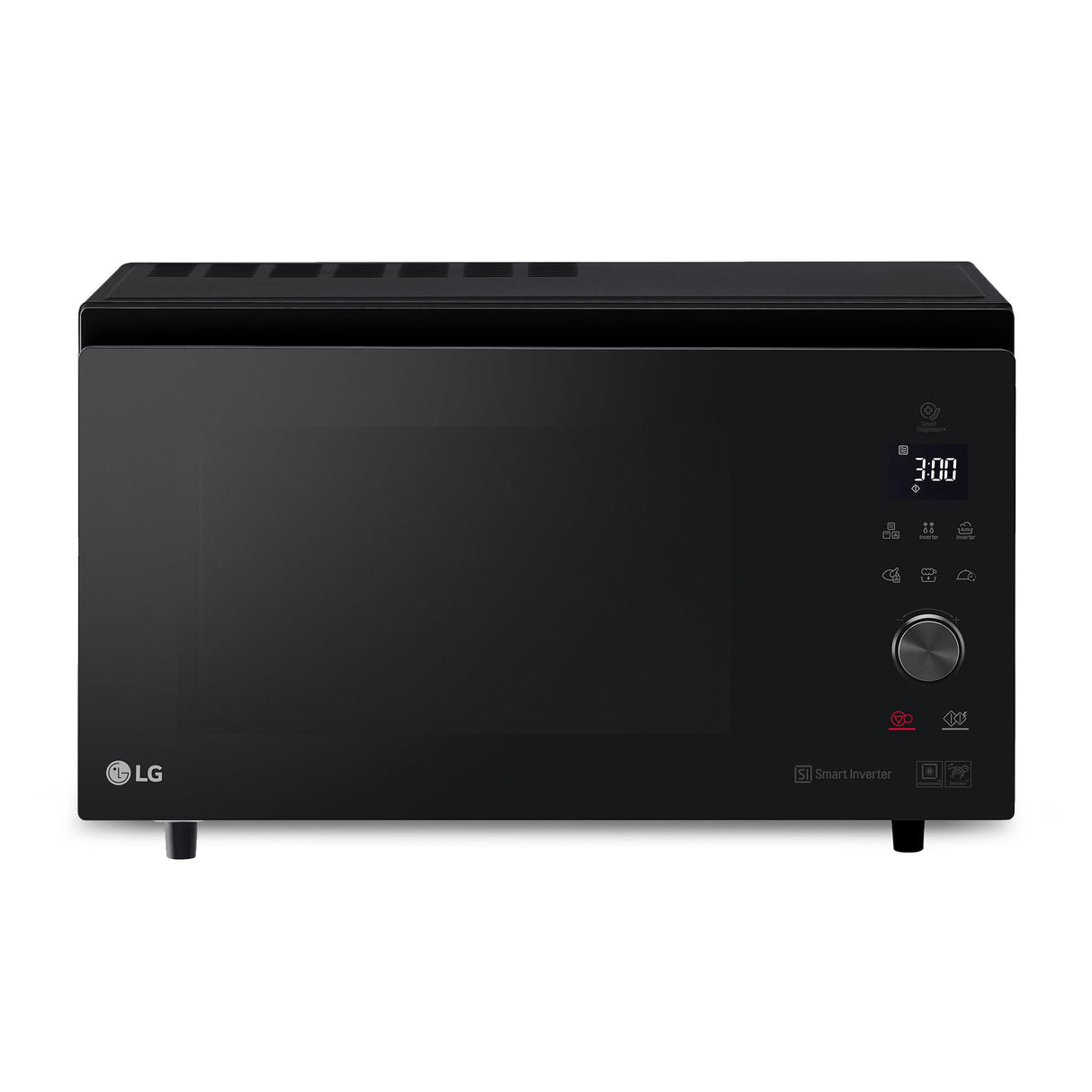 LG MJ3965BPS - Horno Microondas, 4 en 1, con Display Digital, de 39 Litros y 1100 W, Función Smart Inverter y EasyClean, Cocina Más Rápido, Mantiene Sabor, Color Negro