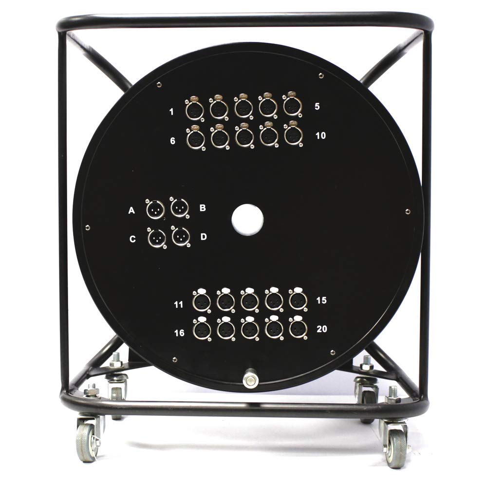 Cablematic - Bobina de extensión cable DMX DMX512 de 24 canales XLR3 20m