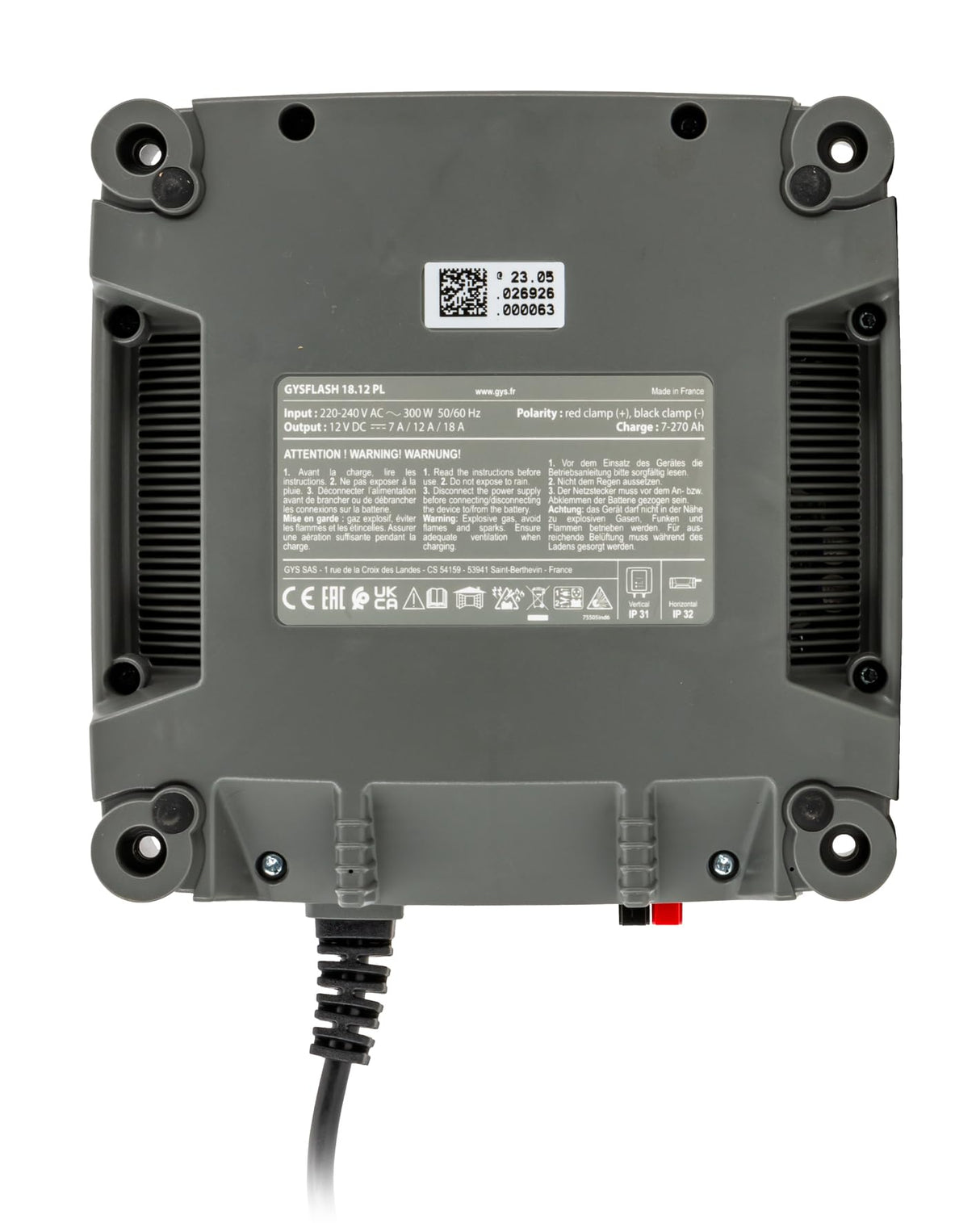 GYS Flash 18,12 PL 026926 Automatikladegerät 12 V 18 A (026926) Marca