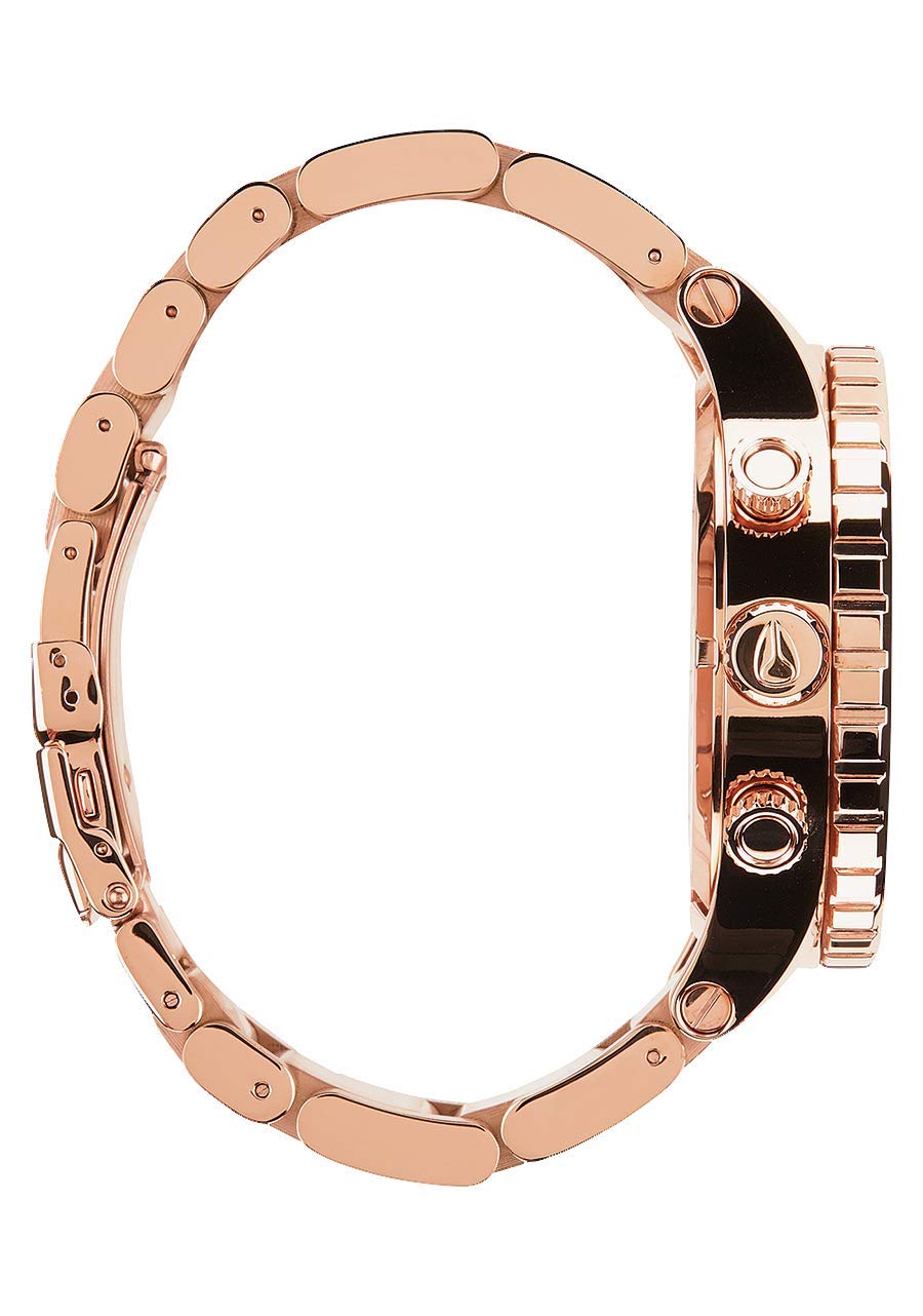 Nixon Reloj Cronógrafo para Unisex de Cuarzo con Correa en Acero Inoxidable A083-897-00