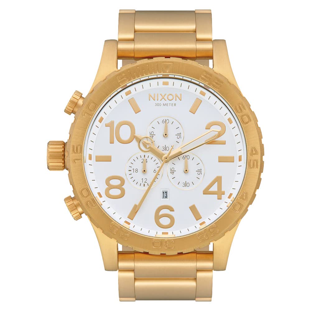 Nixon Reloj Analógico para Hombre de Cuarzo con Correa en Acero Inoxidable A083-508-00