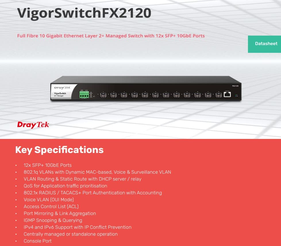 DrayTek VigorSwitch FX2120