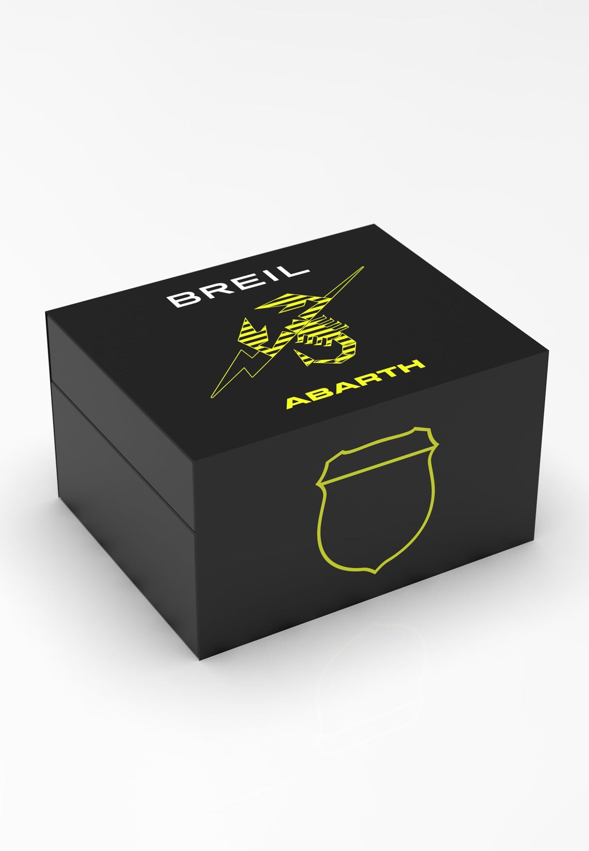 BREIL Reloj Hombre Abarth Monocolor Esfera Negra Movimiento AUTOMÁTICO Solo Tiempo y Pulsera DE Acero Color Gris TW2045