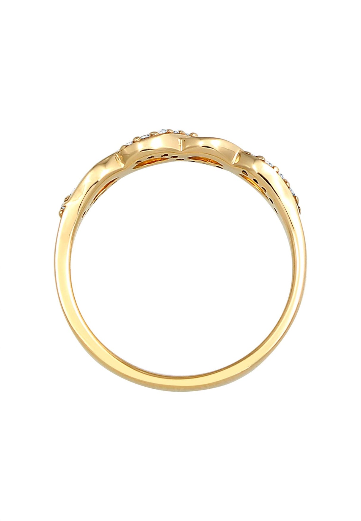 Elli Anillos Infinity Verlobung Diamant (0.09 ct.) 585 Gelbgold