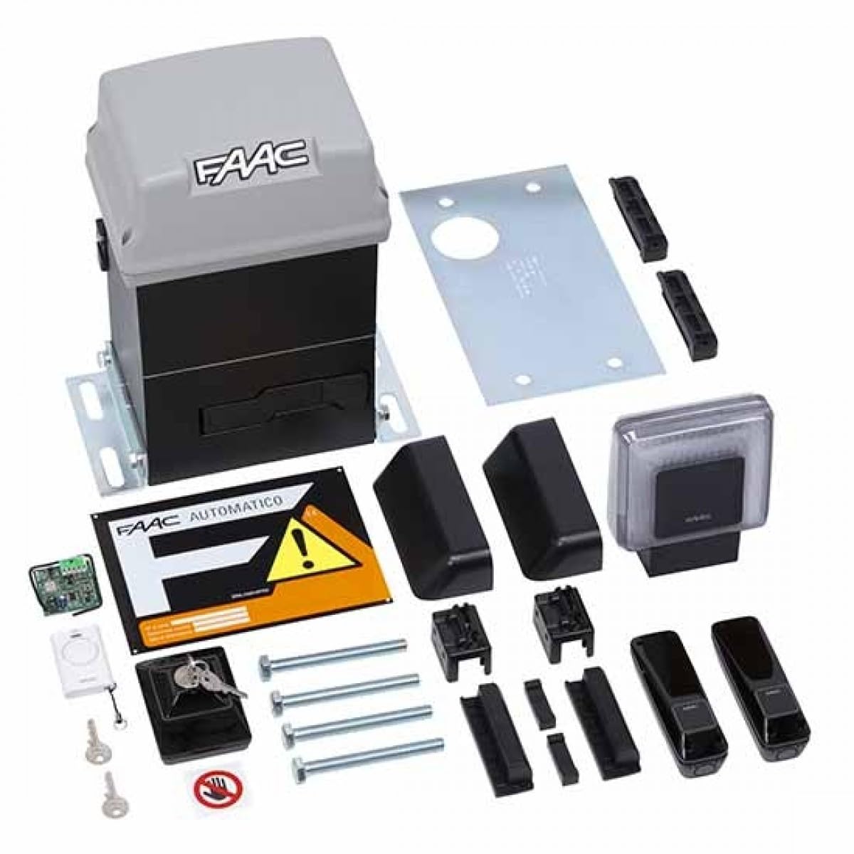 Faac 10564944 - Práctico kit 746 230 V Automatización Puerta batiente Puertas batientes de baño de aceite para puerta corredera de uso intensivo con peso máximo 600 kg