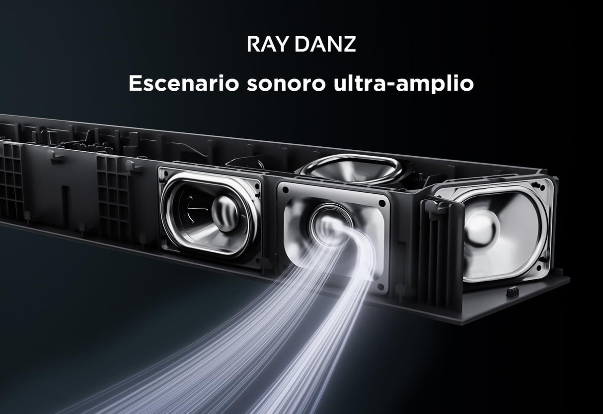 TCL Barra de Sonido icónica de Cine en casa con 7.1.4 Canales Q85H Pro -AI Sonic Adaptation Tutti Choral - Potencia máxima de 860 W