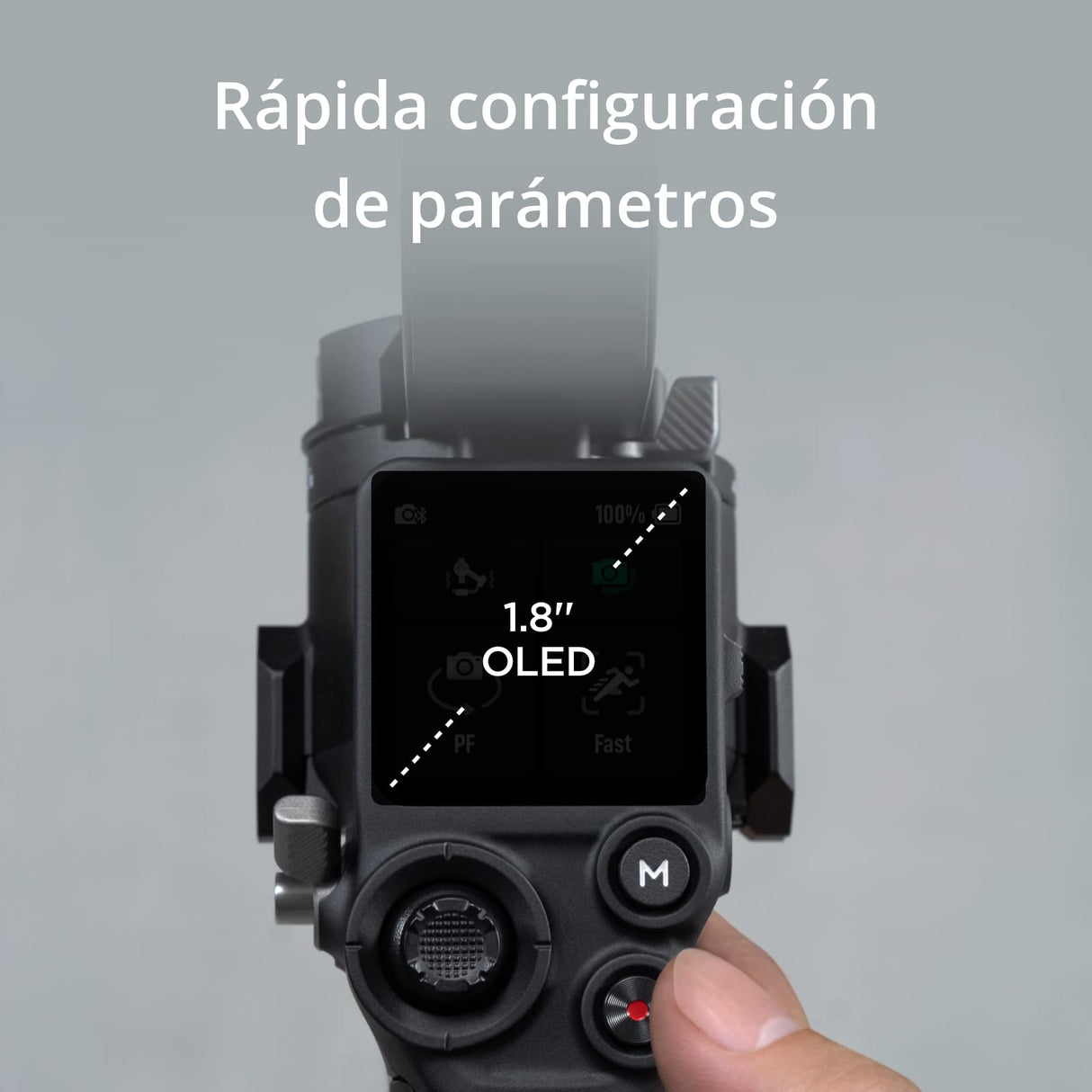 DJI Pack DJI RS 3, estabilizador portátil en Tres Ejes para cámaras DSLR y sin Espejo de Canon/Sony/Panasonic/Nikon/Fujifilm, Carga útil de 3 kg, Pantalla táctil OLED 1.8"