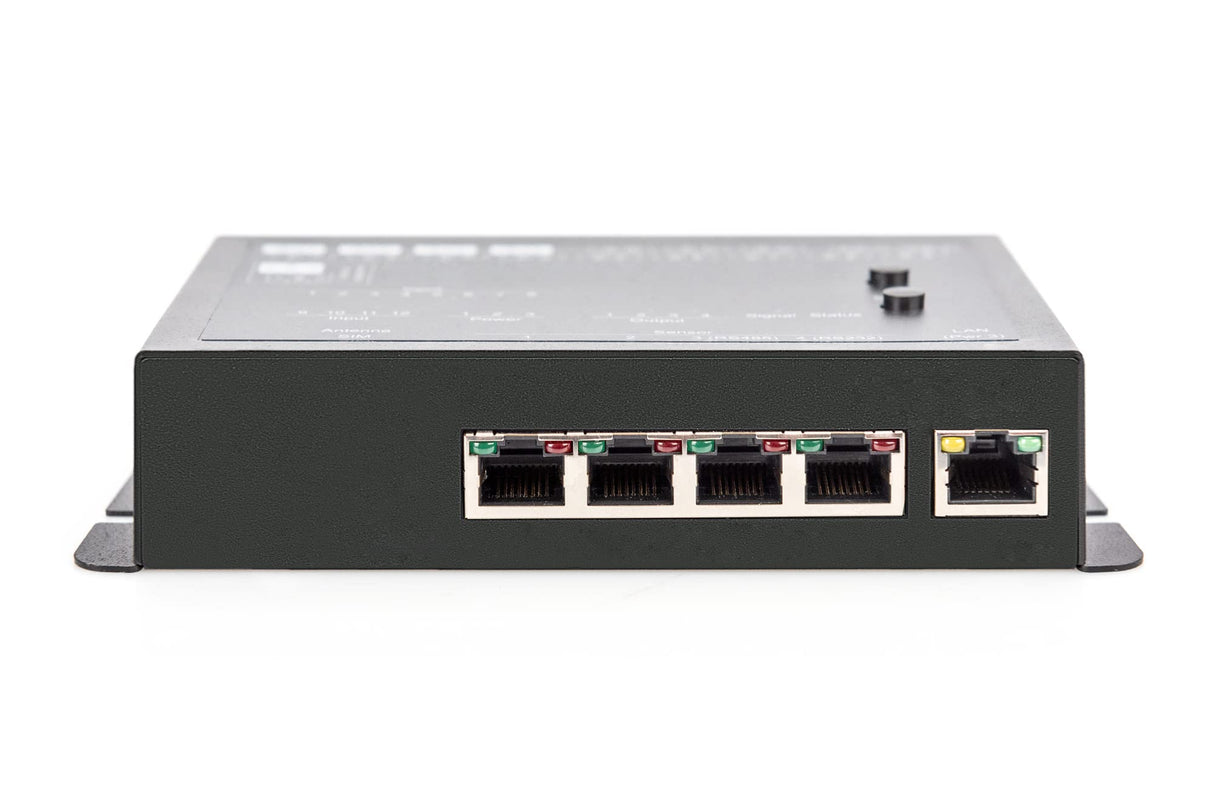 gude 2111 – 1 Expert netc ontrol 4 Salidas Relé, 12 Passive entradas de señal TCP/IP, Color Negro
