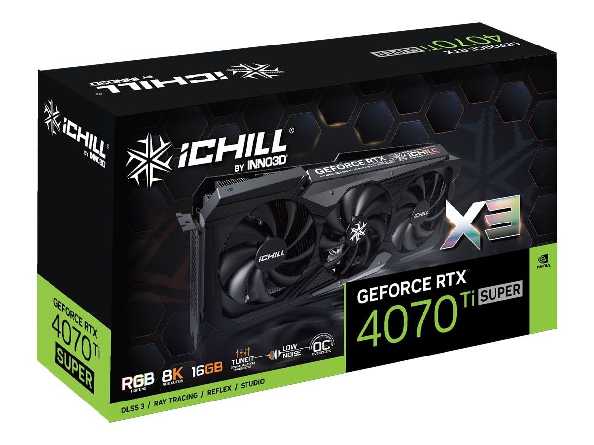 Inno3D iChill GEFORCE RTX 4070 Ti SUPER X3 NVIDIA 16 Go GDDR6X