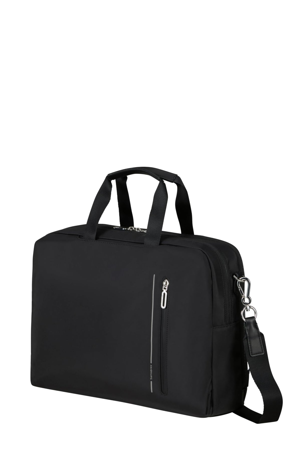 Samsoniten curso: bolsa para computadora portátil con 2 compartimentos de 15.6 pulgadas, 40 cm, 15 l, negro (negro)