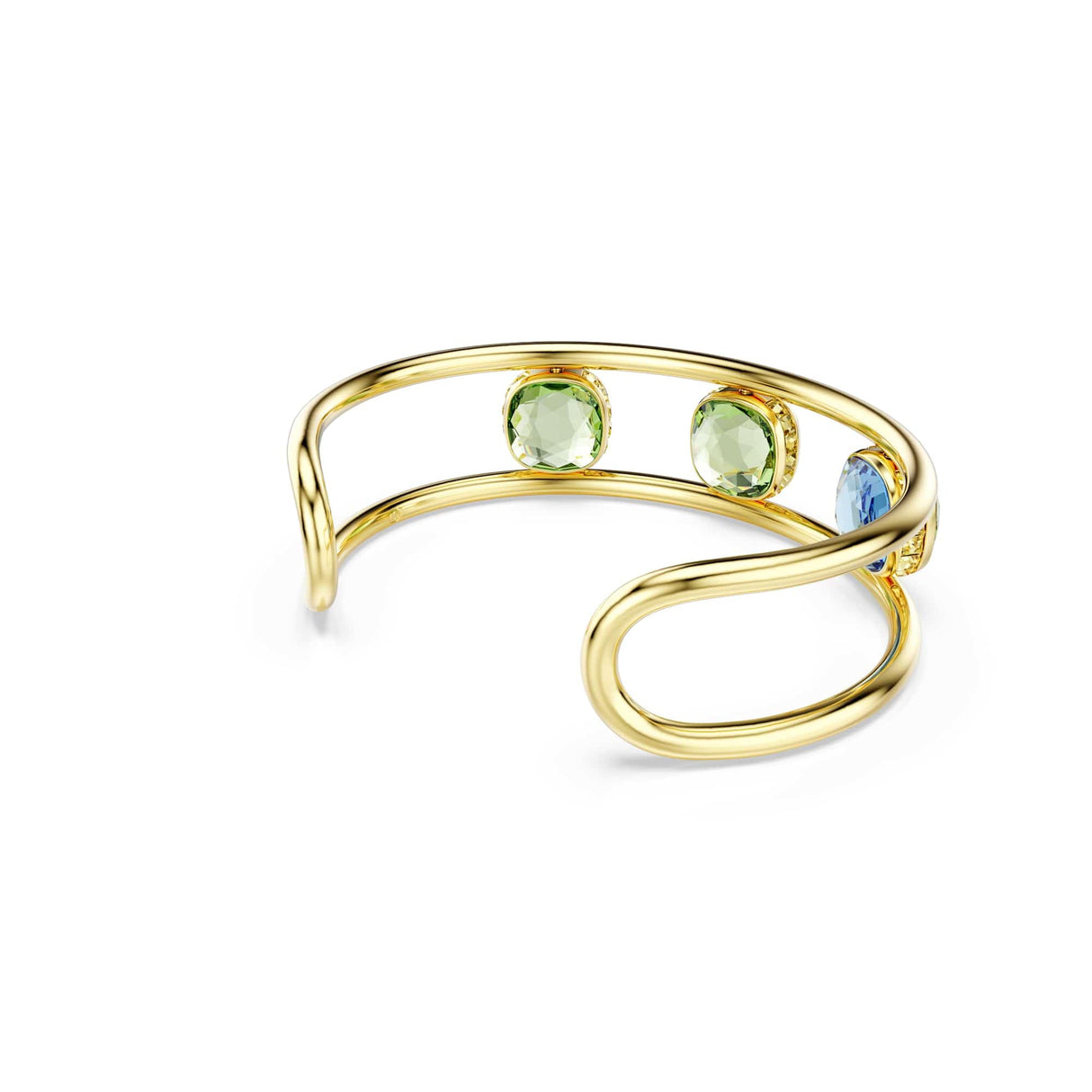 Swarovski Brazalete Chroma, Talla cojin, Multicolor, Baño tono oro