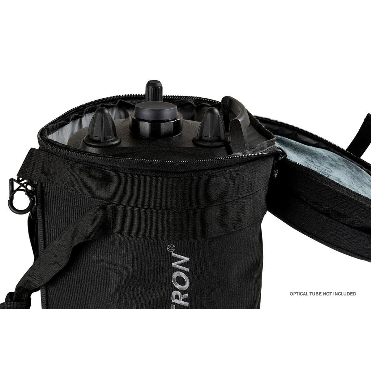 Celestron 94026 Bolsa para telescopio de 8” para tubos ópticos Schmidt Cassegrain y EdgeHD – Estuche resistente al agua duradero con compartimentos protectores, bolsillo para accesorios, correa, negro
