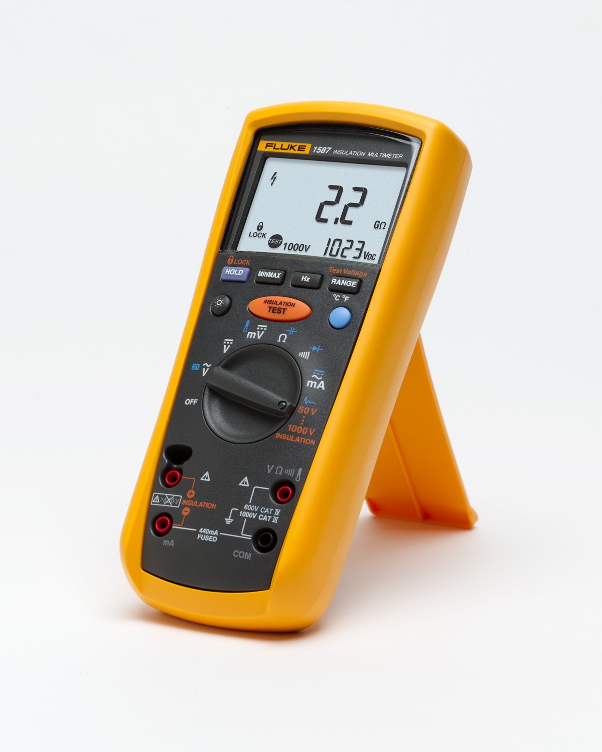 FLUKE networks - Fluke 1587 - Medidor De Aislamiento, 50, 100, 250, 500, 1000 V Cat Iv 600 V
