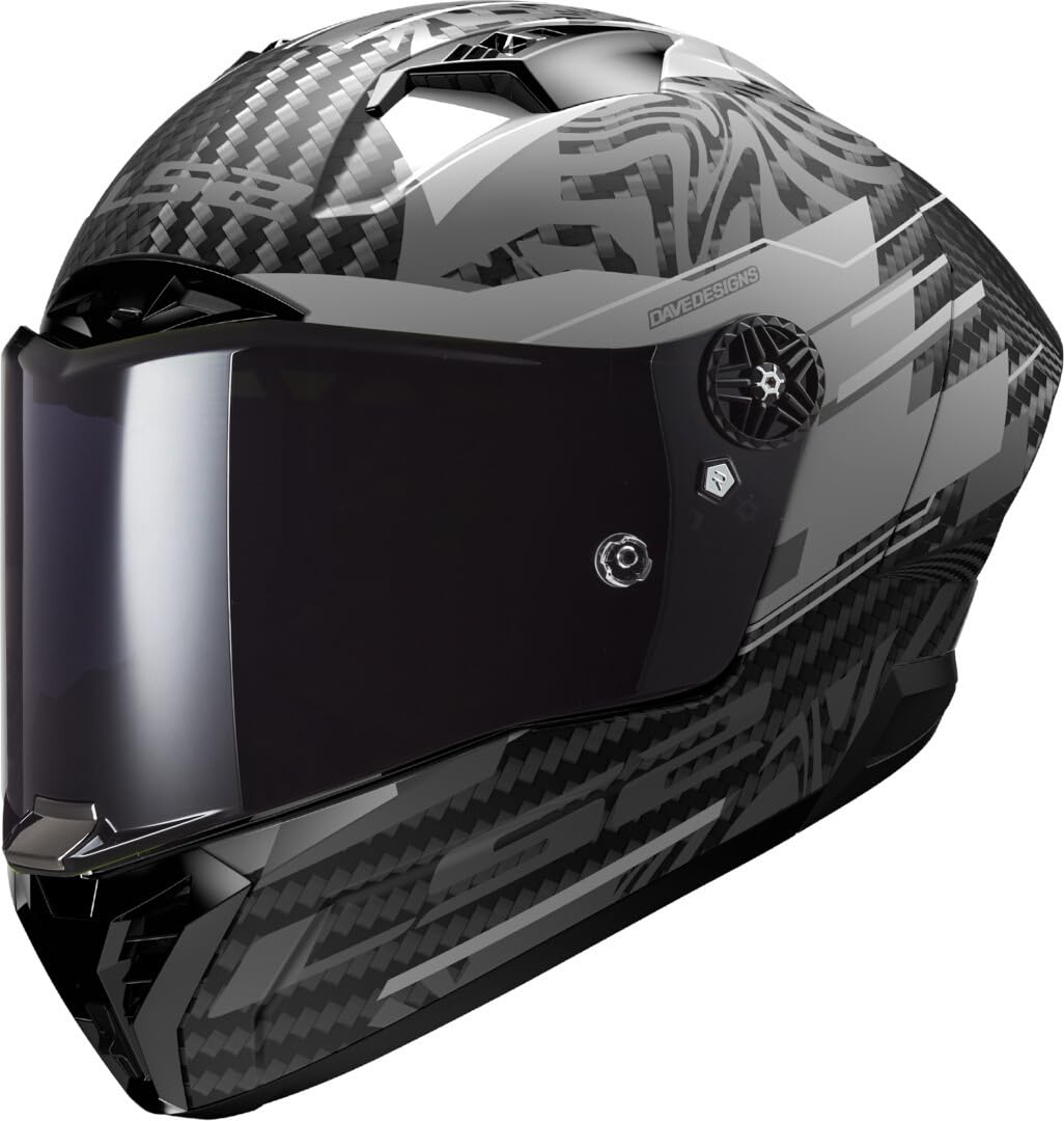 LS2, Casco Moto Integral THUNDER GP AERO POLAR Matt Black, XS