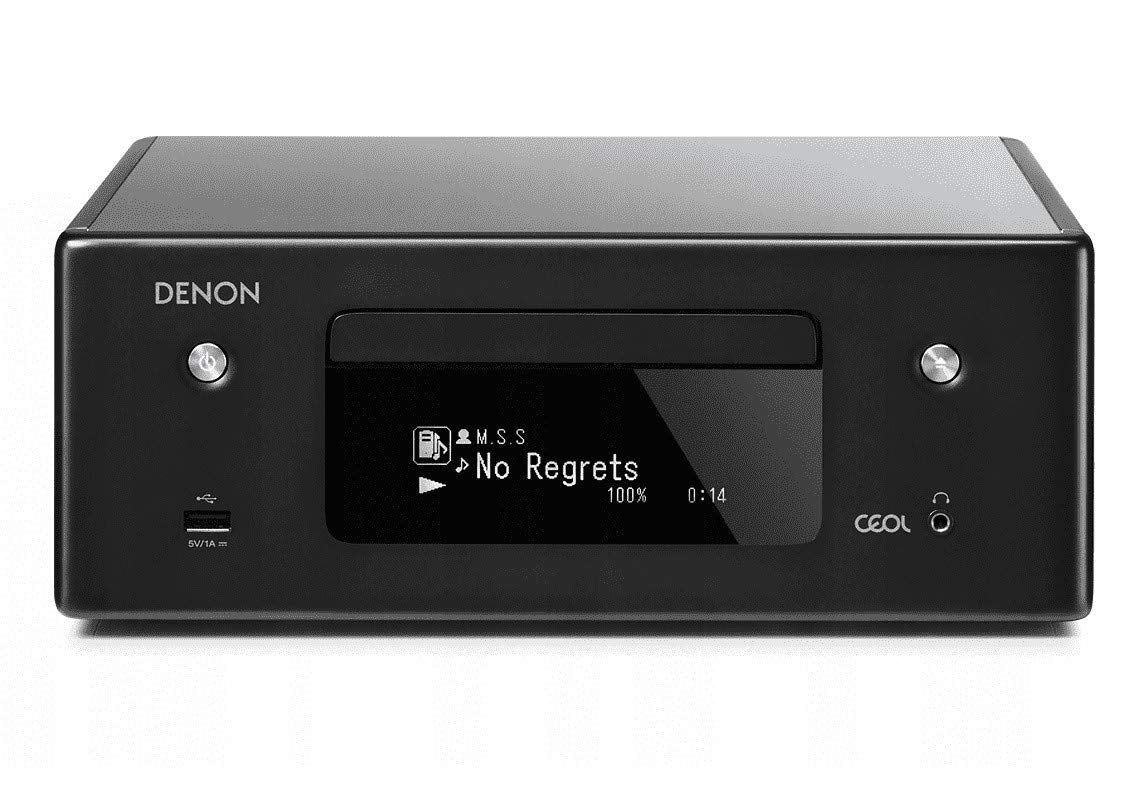 Denon RCD-N10 - Receptor de CD (Wi-Fi, Bluetooth, Airplay, Heos, Amazon Alexa) Receptor de CD de Red.