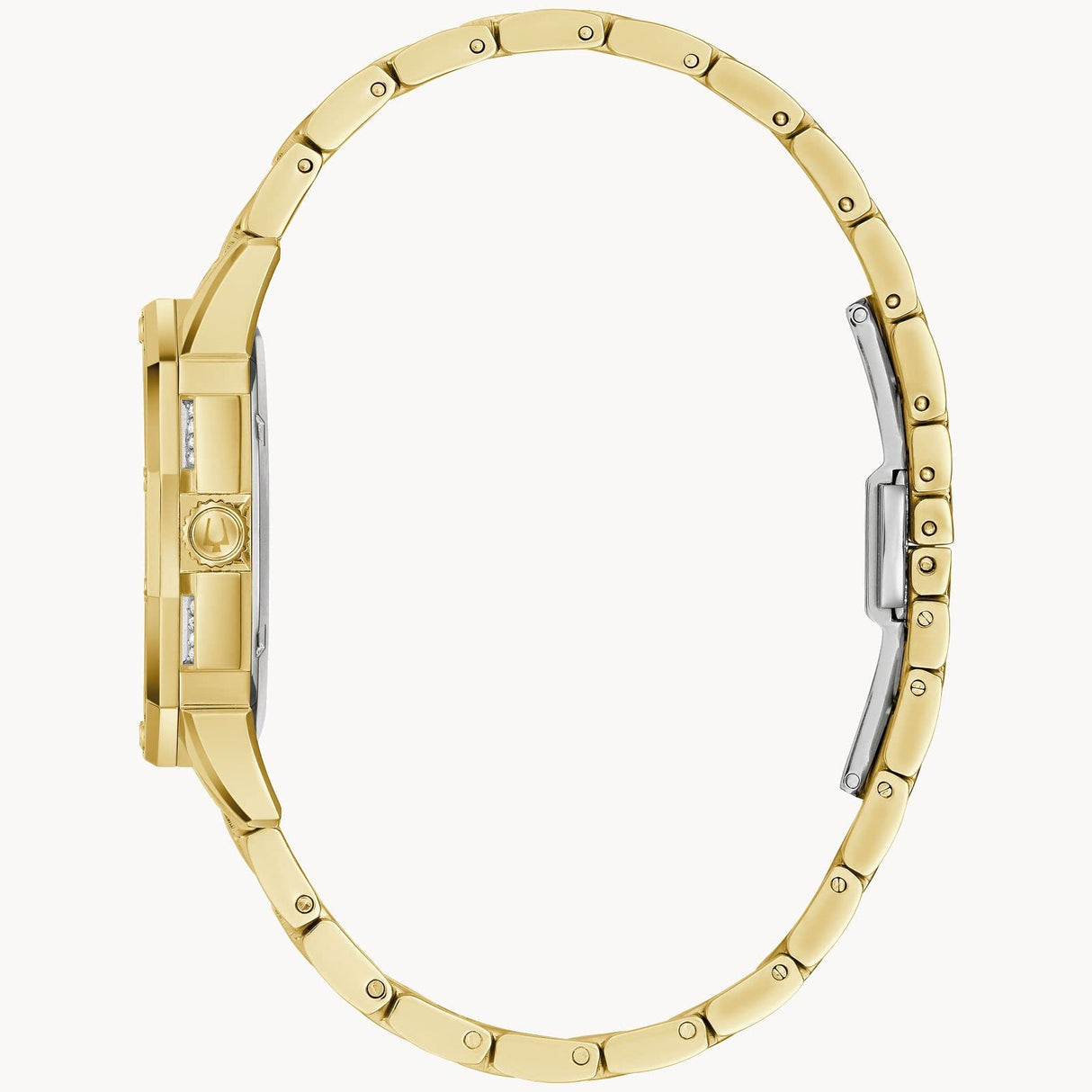 Bulova Reloj Analógico para Mujer de Cuarzo con Correa en Acero Inoxidable 98L302