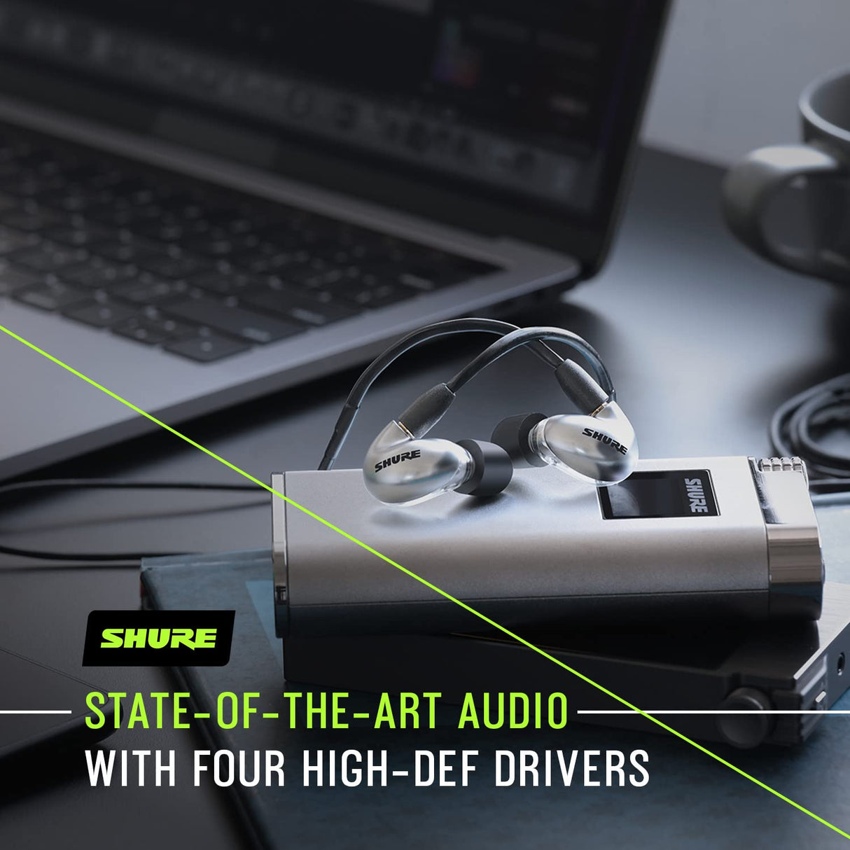 Shure SE846 - Auriculares con Cable con Aislamiento de Sonido Gen 2, Auriculares intraurales Seguros, Sonido Profesional de Alta Gama, Cuatro Controladores de Alta definición, filtros de Sonido