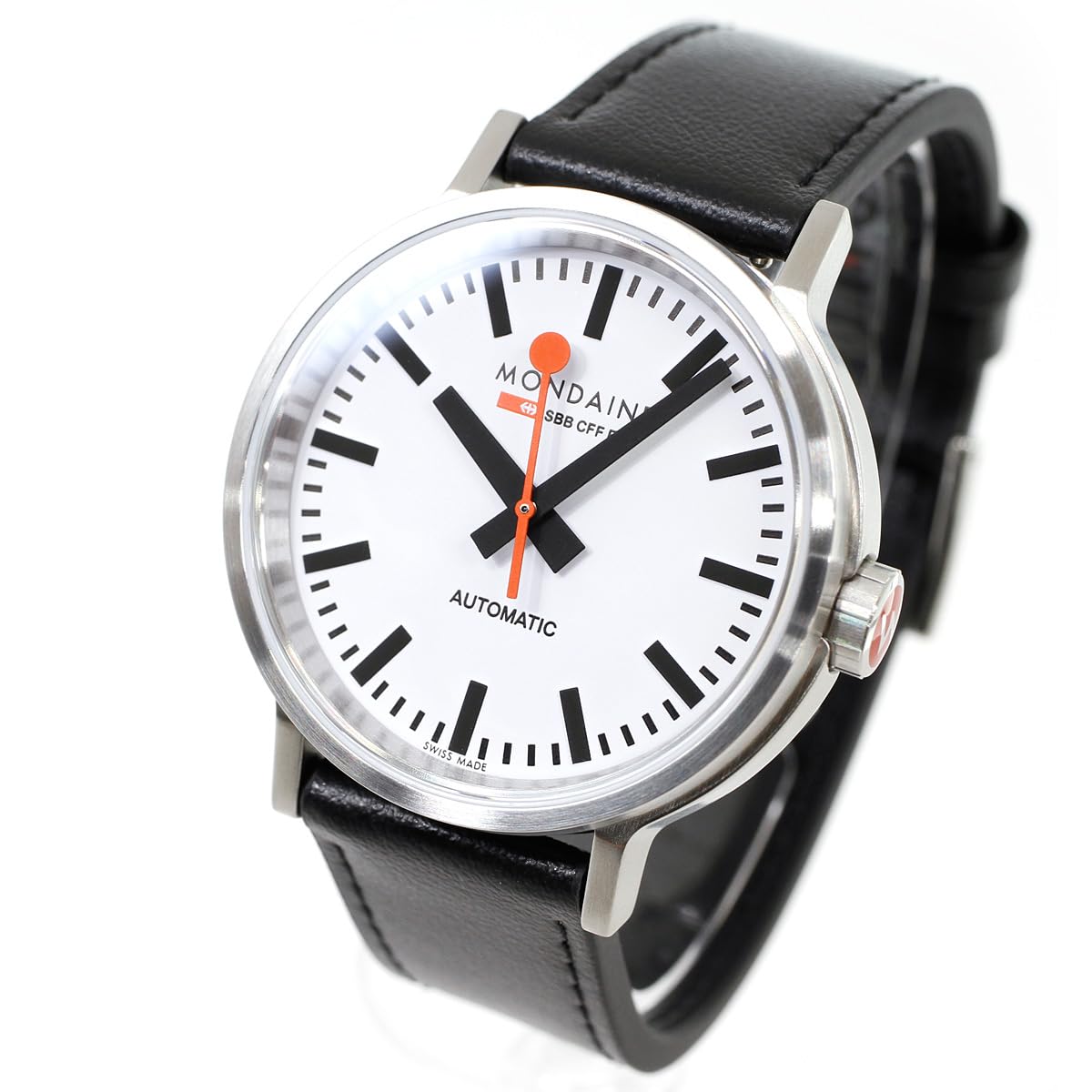 Mondaine Reloj Analógico para Hombres de Automático con Correa en Cuero MST.4161B.LBV