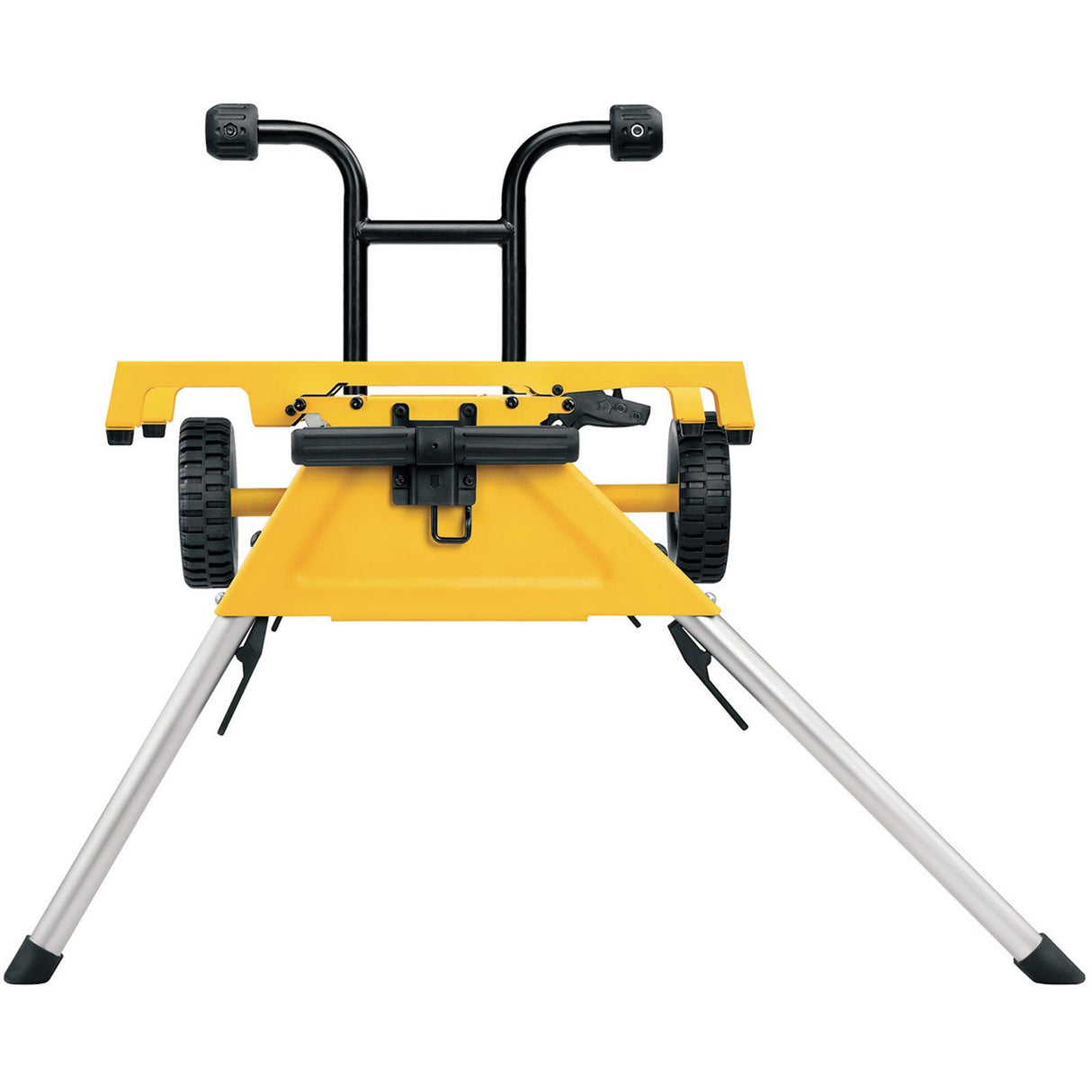 DEWALT DE7400-XJ - Mesa de Trabajo para Sierras con Ruedas de Alta Resistencia, Soporte Estacionario Ligero y Fácilmente Transportable en Aluminio, 83x91cm, Peso 15,5kg, Carga Máxima de Uso 68kg