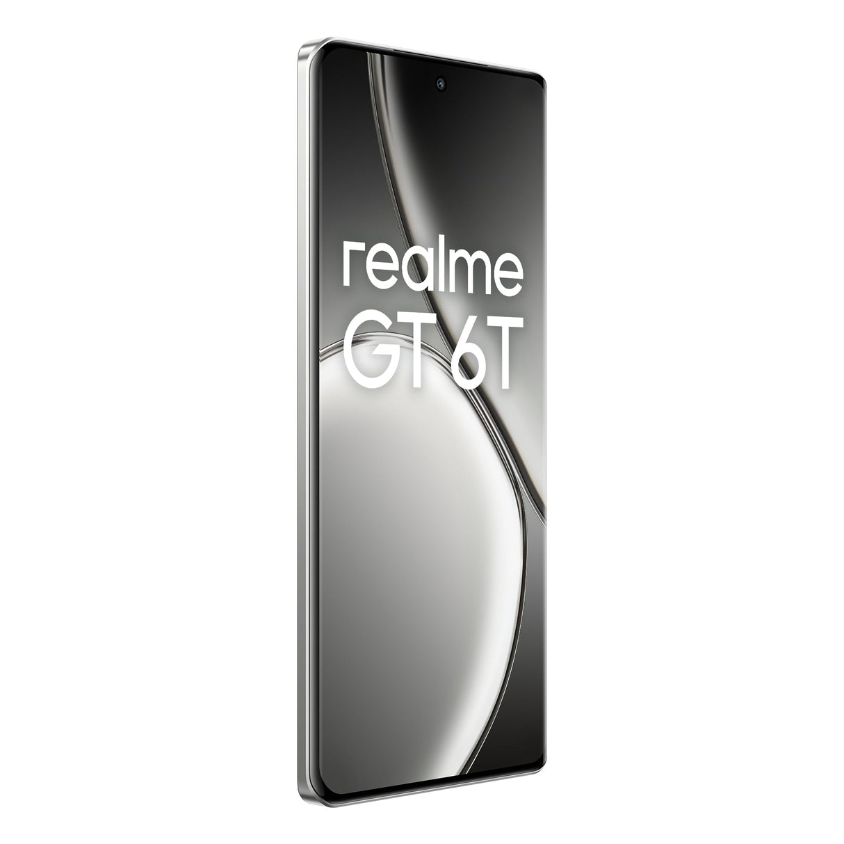 realme GT 6T 5G Teléfono Móvil 8+256 GB, Snapdragon® 7+ de 3.ª generación, Pantalla ultrabrillante de 6000 nits, Cámara Sony de 50 MP con OIS, Gran batería de 5500 mAh, Plata, sin Adaptador