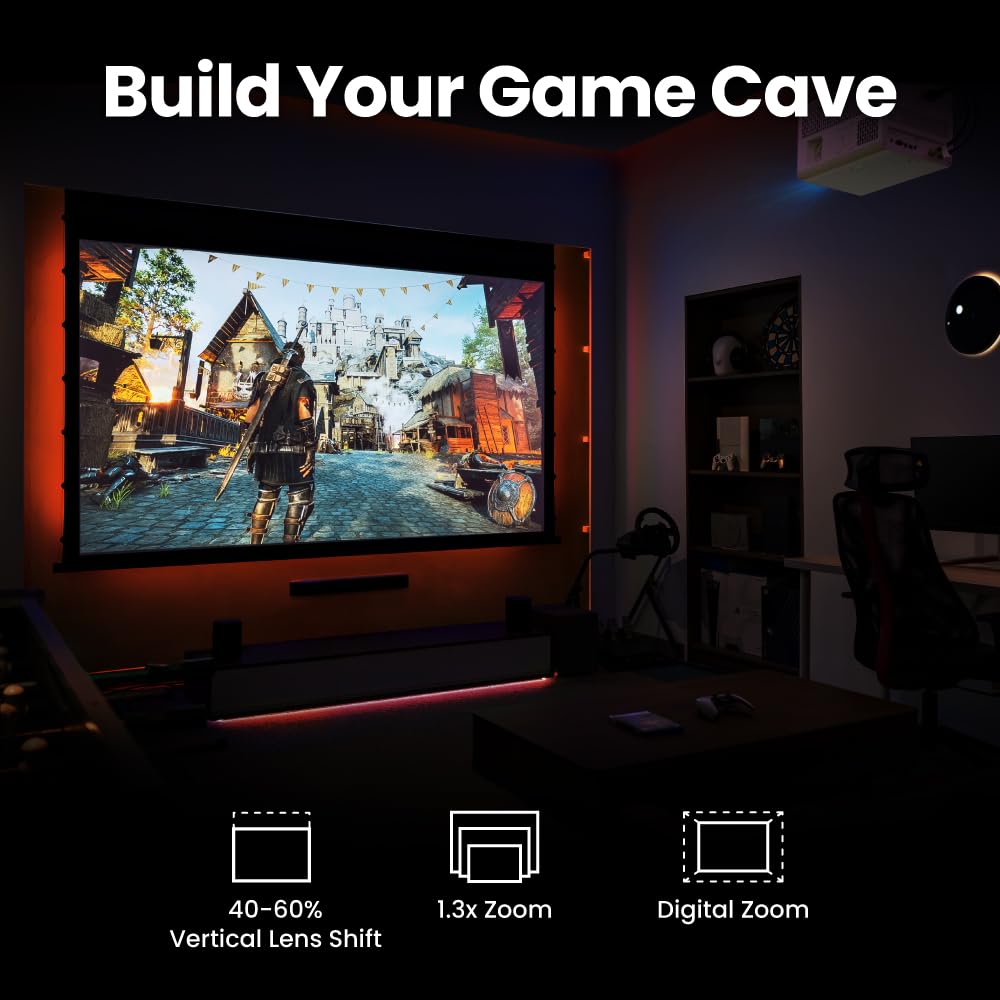 BenQ X3100i 4K UHD HDR 4LED 3300 Lúmenes Proyector para Consolas de Juego | Tiempo de Respuesta de 4ms | Modo de Juego Automático | Xbox, PS5, Switch