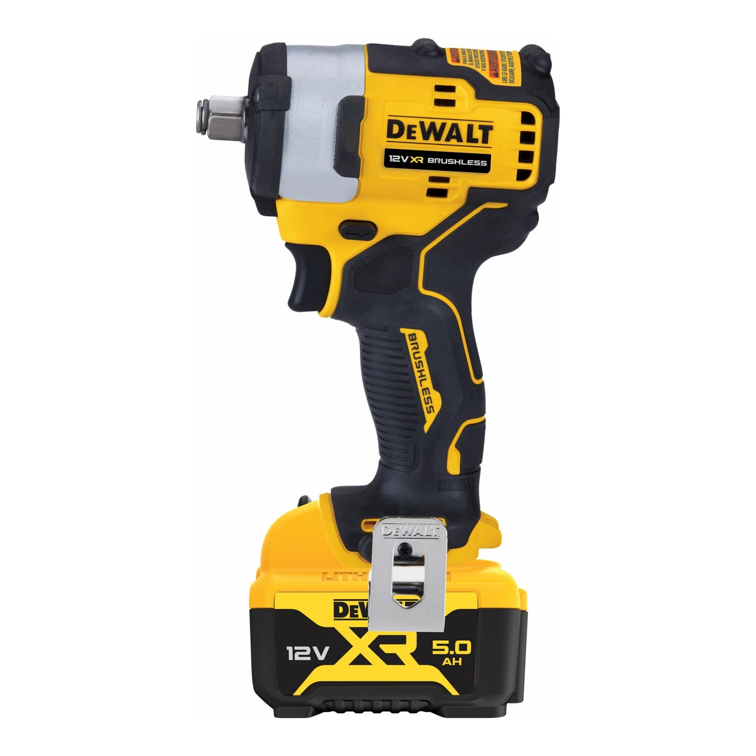 DEWALT DCF901P2-QW - Llave Impacto sin escobillas XR 12V 1/2" 340Nm con 2 baterías Li-Ion 5Ah y maletín TSTAK