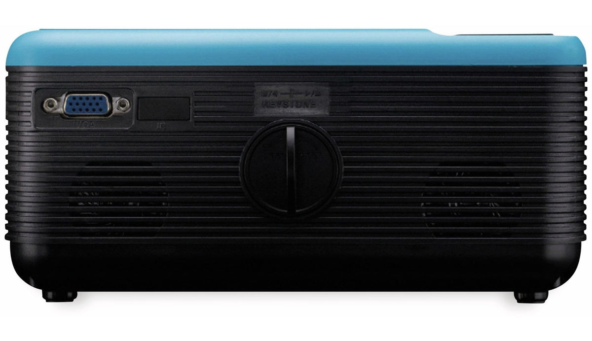 Lenco LPJ-500 - Proyector Bluetooth (2800 lúmenes, 30.000 horas de vida útil, Full HD, Bluetooth 5.0, 2 entradas HDMI, USB, puerto SD, AV-in, VGA, color azul)