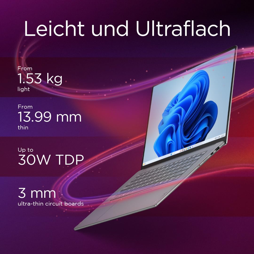 Lenovo Yoga Slim 7 15ILL9 Intel Core Ultra 7 256V Ordinateur Portable 38,9 cm (15.3") Écran Tactile 2.8K 16 Go