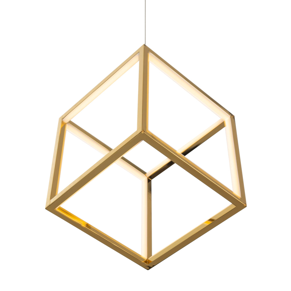 LAMPARA DE TECHO 52X42X52 METAL DORADO