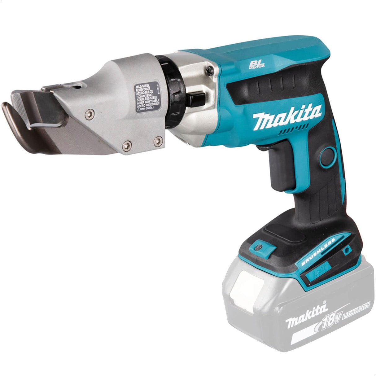 Cizalla 18V LXT 1,3mm Corte curvo marca Makita