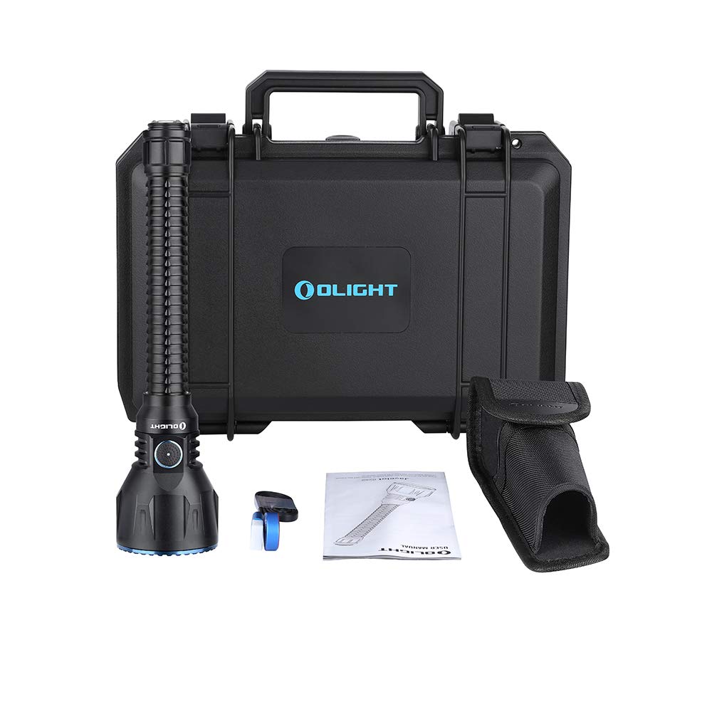OLIGHT Javelot Turbo Linterna Táctica Lámpara Potente Max 1300 Lúmenes,1300 Metros,Linterna LED Alta Potencia USB Recargable Linterna Largo Alcance Ideal para Caza, Búsqueda y Rescate