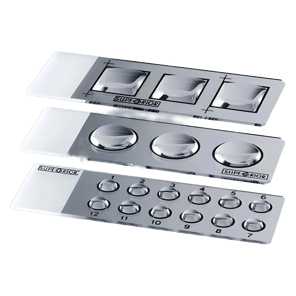 Marienfeld 100 portaobjetos para microscopios de adhesión de calcáreo con 12 campos de 5 mm de diámetro, 76 mm de profundidad, 26 mm de ancho, 1 mm de grosor