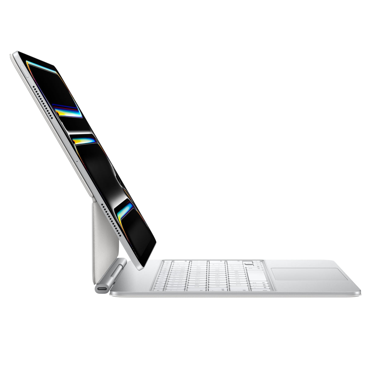 Apple Magic Keyboard para el iPad Pro de 13 Pulgadas (M4): Comodidad para Escribir, trackpad Integrado y Teclas de función, Inglés Estadounidense - Blanco